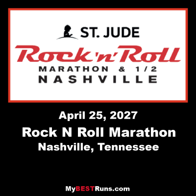St. Jude Rock N Roll Nashville Marathon & 1/2 Marathon