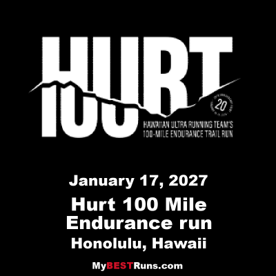 Hurt 100 Mile Endurance run